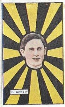 1921 J.J.Schuh Magpie Cigarettes Australian Footballers - Victorian League #33 Robert Carew Front